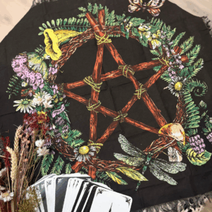 Pentagramme Païen Floral